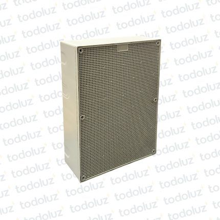 Caja de Paso Ext/Emb Plastico 250x323x74mm Gris c/ Tapa Cuadrille
