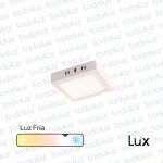 Panel Led Cuadrado p/ Adosar 6W Luz Fria 6500°k MG Lux