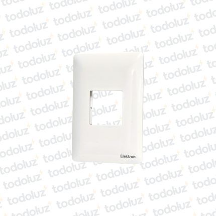 Placa Blanca 1.1/2 Modulo (36mm) Alpes Curve 2x4 Ek