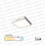 Panel Led Cuadrado p/ Adosar 18W Luz Fria 6500°k MG Lux