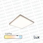 Panel Led Cuadrado p/ Adosar 24W Luz Fria 6500°k MG Lux
