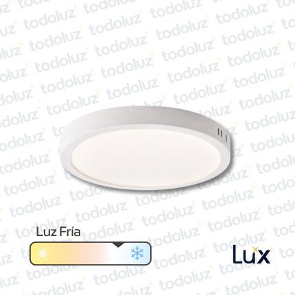 Panel Led Redondo p/ Adosar 18W Luz Fria 6500°k MG Lux
