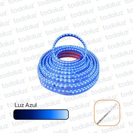 Manguera Led 12mm Luz Azul (240chip*35x28)(Pin 5mm) 220Vac (x.1Metro)