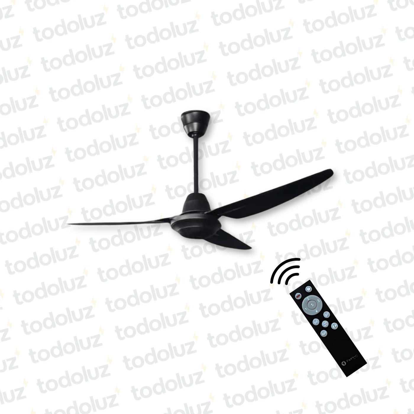 2dba1b8c-001c-4dbe-9f22-93256ffb2e44-11626.png Ventilador de Techo Negro c/ Control 3 Aletas 70W 220Vac Ek