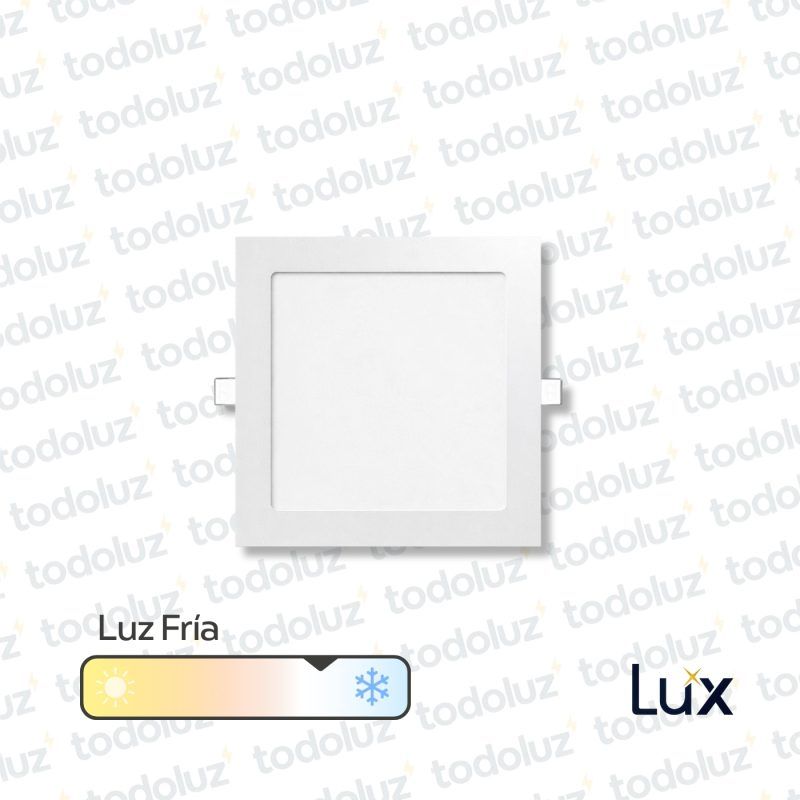 Panel Led Cuadrado p/ Embutir 18W Luz Fria 6500°k MG Lux