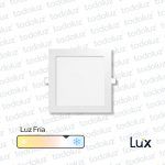 Panel Led Cuadrado p/ Embutir 18W Luz Fria 6500°k MG Lux