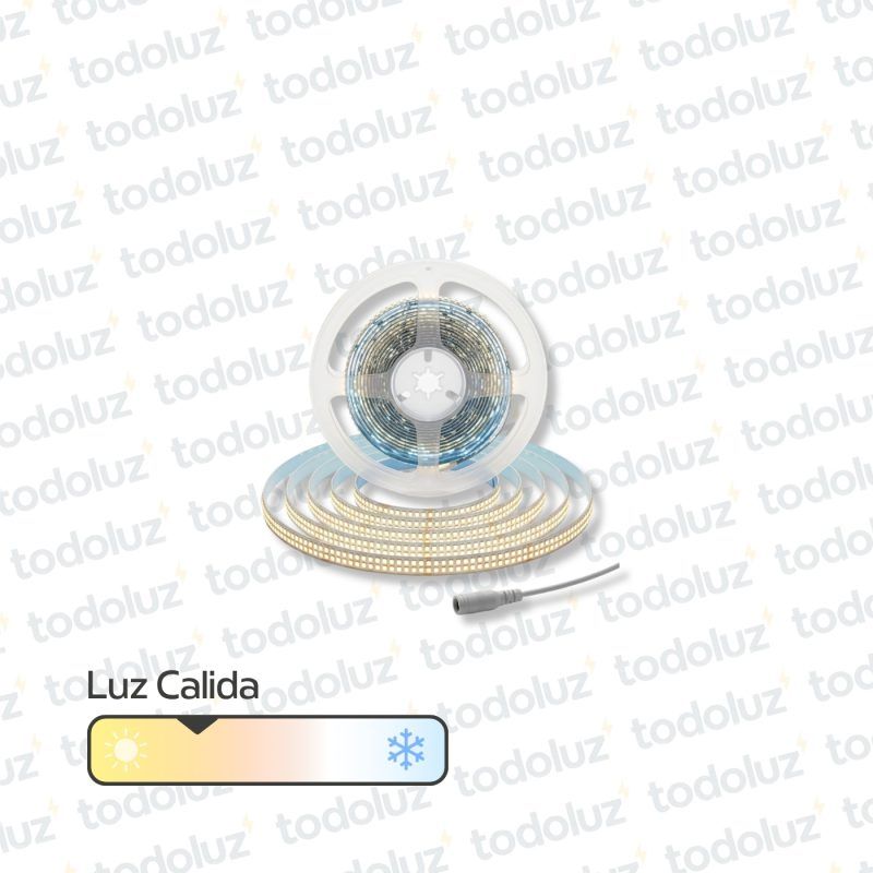 Cinta Led 15mm Luz Calida (480chip*38x25) 48W/m 12Vdc (x.Rollo/5mts)