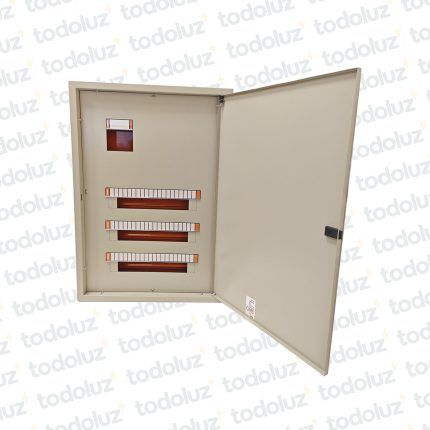Tablero Embutir Metal Din 60 Modulos c/ Distribucion RST+N+T 250A Beige Cominsa