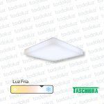 Panel Led Cuadrado p/ SemiEmbutir/Adosar 24W Luz Fria 6500°k c/ Borde Luminoso 220Vac Taschibra