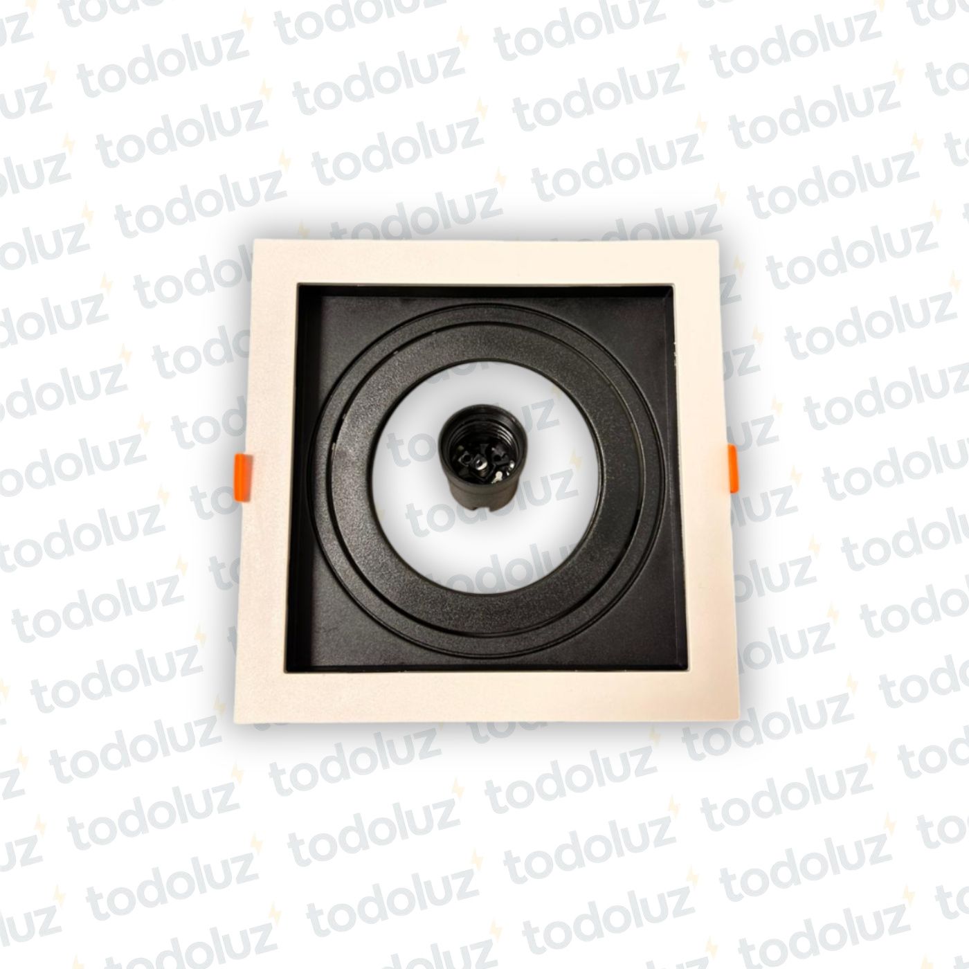 430128ec-7be4-4288-8139-366d647d0f10-8942.jpg Spot Embutir Modular Cuadrado Blanco Recuadro Negro Movil Par30 1*E27 (52.253.BlNg)