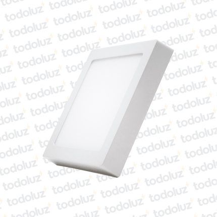 Panel Led Cuadrado p/ Adosar 12W Luz Fria 6500°k MG Lux