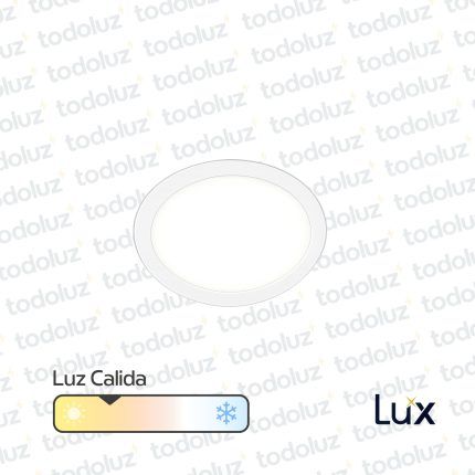 Panel Led Redondo p/ Embutir 18W Luz Calida 3000°k MG Lux