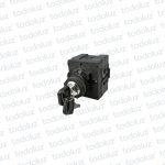 Interruptor Embutir Tipo Selector c/ Cerradura a Llave 3P On/Off 40A (0-1) Elibet