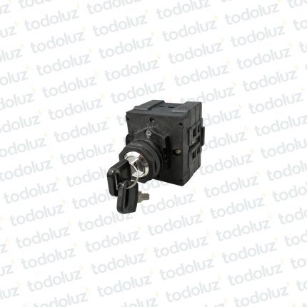 Interruptor Embutir Tipo Selector c/ Cerradura a Llave 3P On/Off 40A (0-1) Elibet