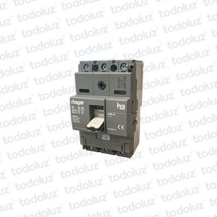 Disyuntor en Caja Moldeada Regulable 3P 125A 40ka/415Vac Hager