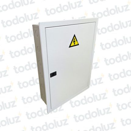 Tablero Embutir Metal Din 24 Modulos c/ Distribucion RST+N+T 125A Beige Cominsa