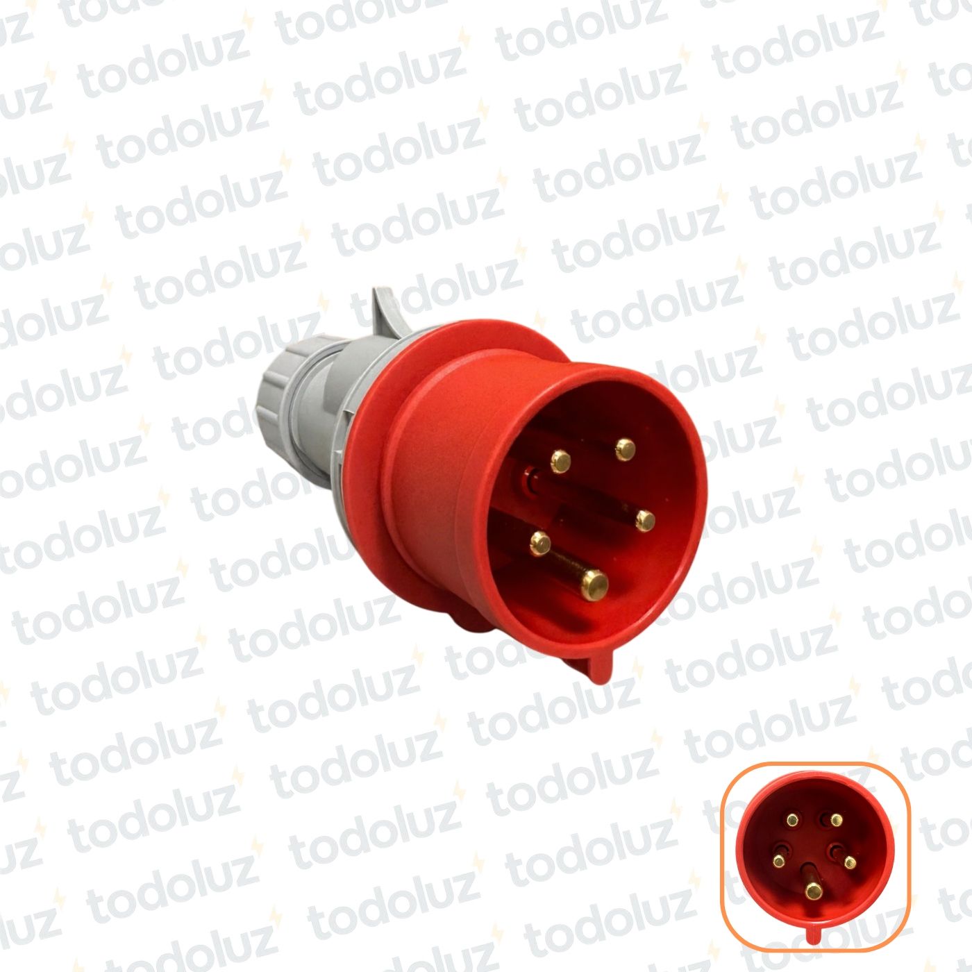 4fee43f2-f0ff-4f75-9fdd-ac61ae3037df-7147.jpg Ficha Macho Industrial 6H 3x32A+T+N (5 Pin) IP44 380-415V Rojo Qi