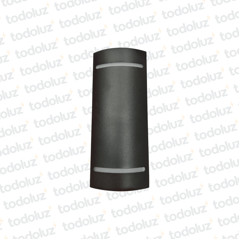 Aplique Ext. Bidireccional Prisma Rectangular Negro c/ Raja 2xGU10 (57.054)