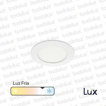 Panel Led Redondo p/ Embutir 6W Luz Fria 6500°k MG Lux