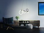 Colgante Led Incorp. Ondulado c/ Bucles Acabado Negro 30W 3000°K (54.1160) - Imagen 2