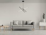 Colgante Led Incorp. 3 Barras Lineales Entrecruzadas Acabado Negro 30W 6500°K (54.1161) - Imagen 2