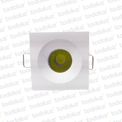 Spot Emb. Mini Cuad. Blanco Led 3W Luz Fria (45x45mm) (52.169)