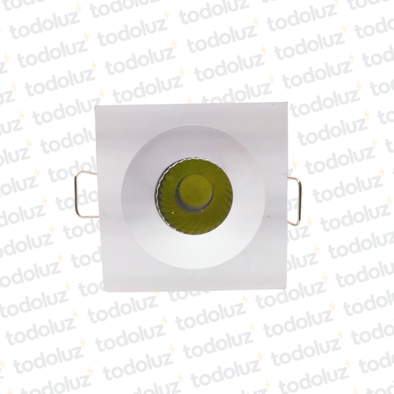 Spot Emb. Mini Cuad. Blanco Led 3W Luz Fria (45x45mm) (52.169)