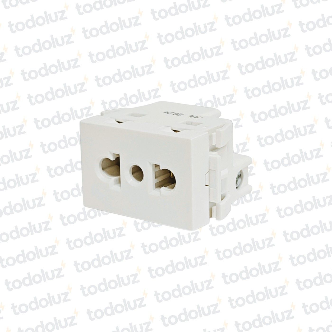 5656531a-7009-4ca9-9cd9-a1a9774f86a1-11619.jpg Mod. Tomacte. 24mm (1 Mod) Euroamericano + T 10/16A 250V Blanco Ek
