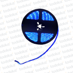 Cinta Led 10mm Siliconado IP65 Luz Azul (60chip*50x50) 12W/m 12Vdc (x.Rollo/5mts)