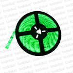 Cinta Led 10mm Siliconado IP65 Luz Verde (60chip*50x50) 12W/m 12Vdc (x.Rollo/5mts)