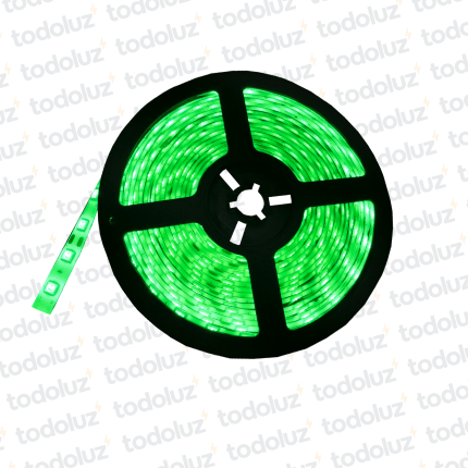 Cinta Led 10mm Siliconado IP65 Luz Verde (60chip*50x50) 12W/m 12Vdc (x.Rollo/5mts)