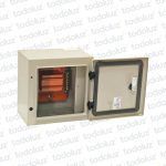 Tablero Exterior Metal Din 3 Modulos c/ Borne Neutro Beige Cominsa