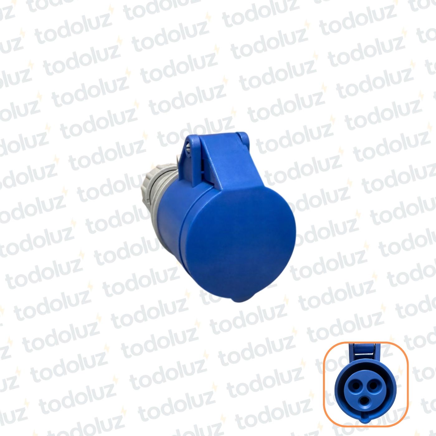 5dff2df2-2ed2-4ecd-b25a-671eee1714a1-7158.jpg Ficha Hembra Industrial 6H 2x16A+T (3 Pin) IP44 200-250V Azul Qi