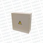 Caja de Paso Ext Metal 400x400x150mm Beige c/ Tapa Cominsa