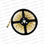 Cinta Led 10mm Siliconado IP65 Luz Calida (60chip*50x50) 12W/m 12Vdc (x.Rollo/5mts)