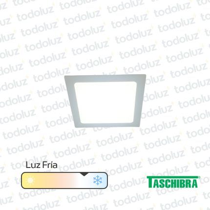 Panel Led Cuadrado p/ Embutir 12W Luz Fria 6500°k Taschibra