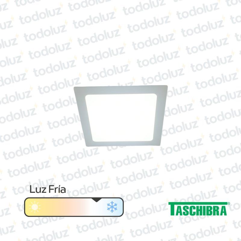 Panel Led Cuadrado p/ Embutir 12W Luz Fria 6500°k Taschibra
