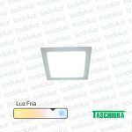 Panel Led Cuadrado p/ Embutir 12W Luz Fria 6500°k Taschibra