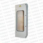 Gabinete Ext Metal p/ 6 Medidores Monof/Trif Beige Cominsa