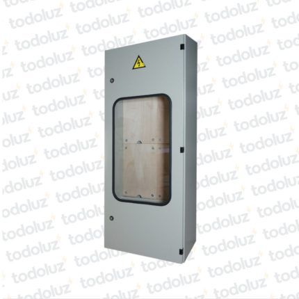 Gabinete Ext Metal p/ 4 Medidores Monof/Trif Beige Cominsa