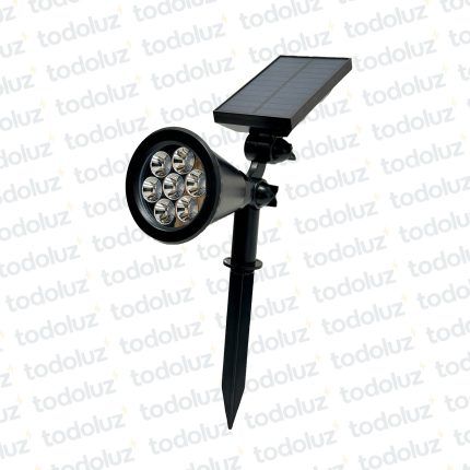 Spot Led c/ Jabalina 1.5W Luz Calida c/ Panel Solar