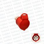 Ficha Hembra Industrial 6H 3x32A+T (4 Pin) IP44 380-415V Rojo Eletromar
