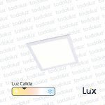 Panel Led Cuadrado p/ Embutir 24W Luz Calida 3000°k MG Lux