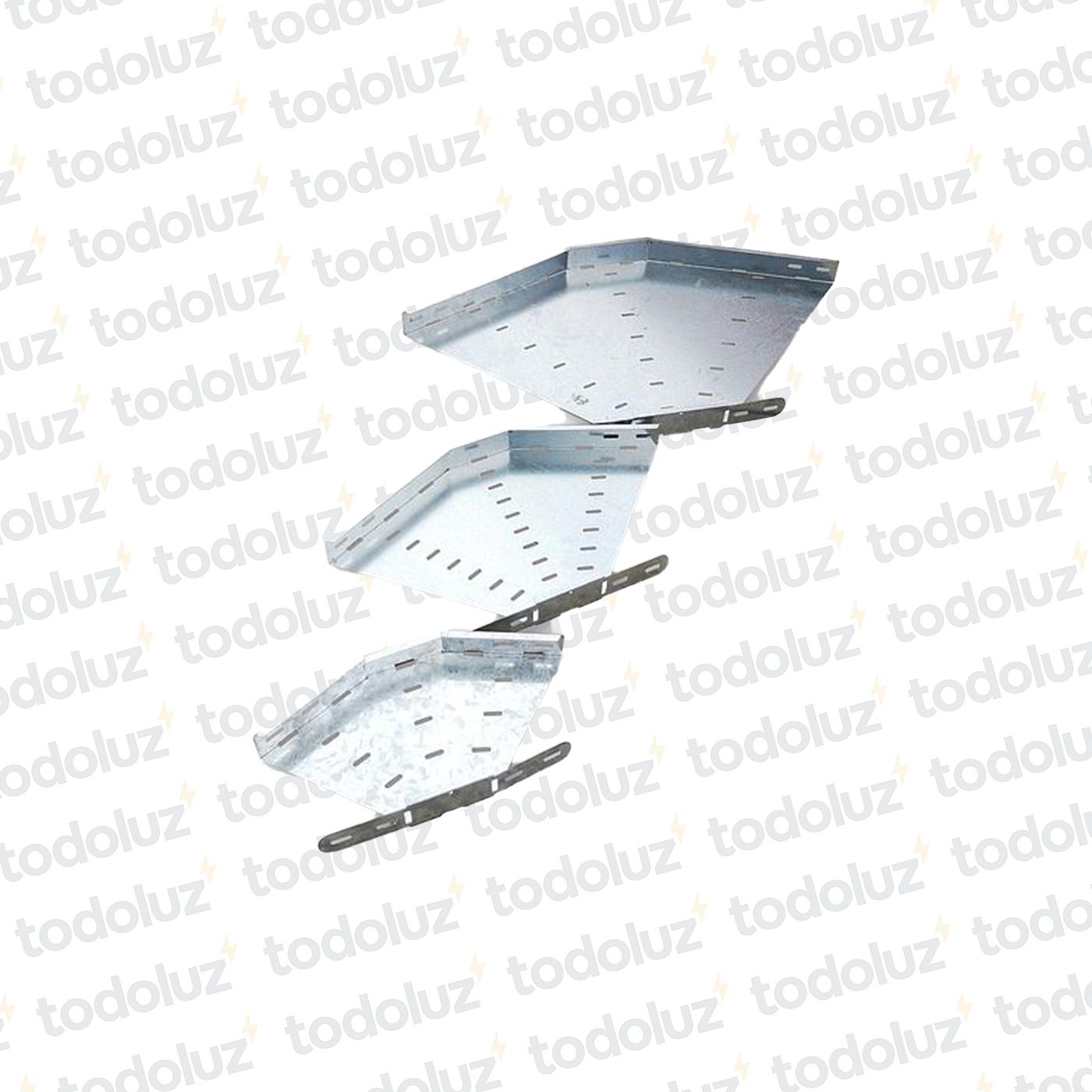 7119-interno-5a9ae37f7fe04c8984a583a615c44011.jpeg Curva Horizontal p/ Bandeja Portacable T. Ranurado 150x50mm Cominsa