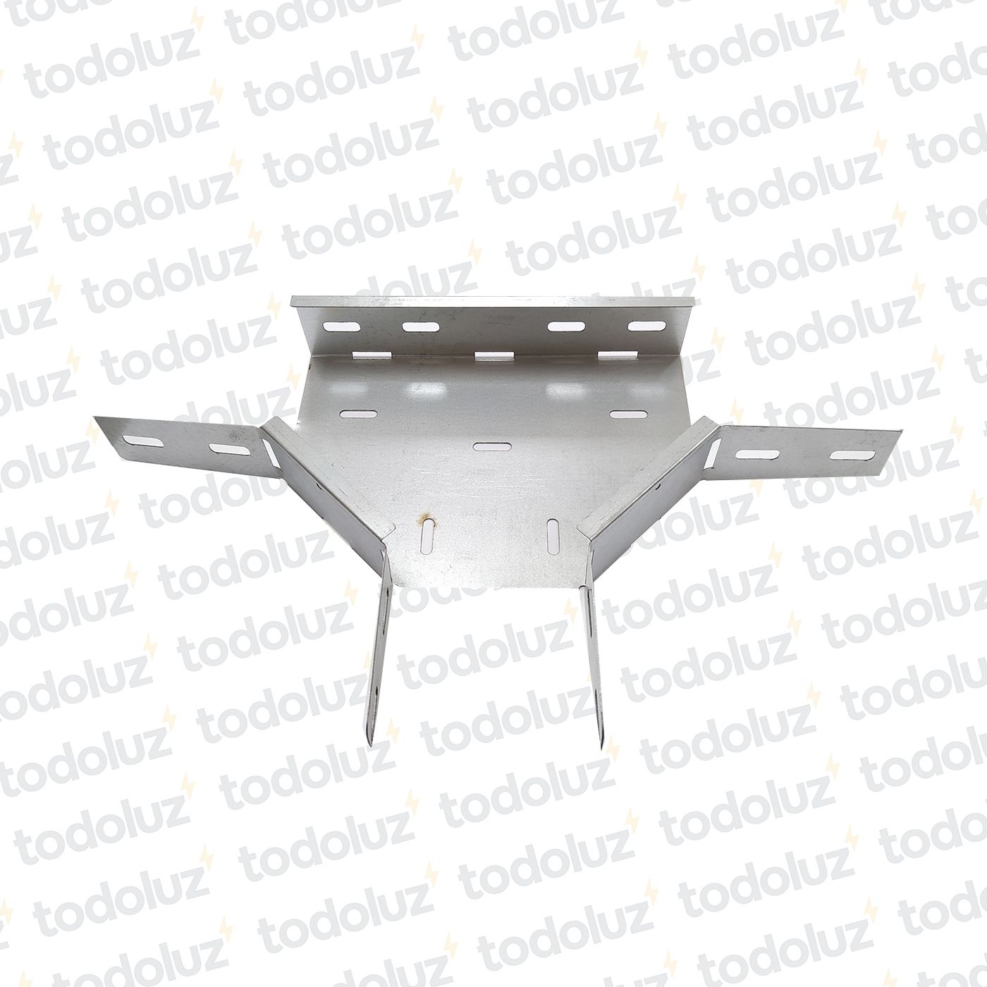 7123-interno-e54df7f6fb45422288bff48d7069843c.jpeg Derivacion "T" p/ Bandeja Portacable T. Ranurado 100x50mm Cominsa