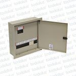 Tablero Embutir Metal Din 18 Modulos c/ Distribucion RST+N+T 63A Beige Cominsa