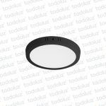 Panel Led Redondo p/ Adosar Borde Negro 18W Luz Neutra 4000°k Taschibra
