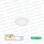 Panel Led Redondo p/ Embutir 3W Luz Calida 3000°k Taschibra