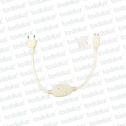 Conector Reforzado p/ Manguera Led (Pin 9mm) c/ Rectificador AC/DC 220V