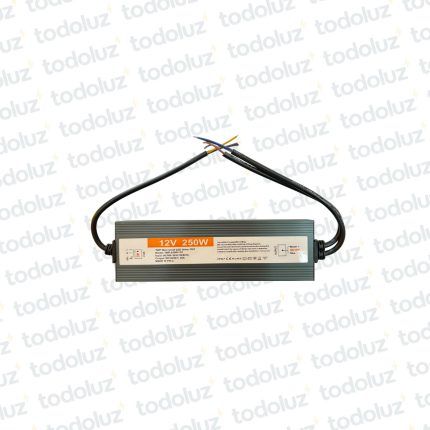 Fuente p/ Exterior 220Vac-12Vdc 20A 250W IP67 Metal